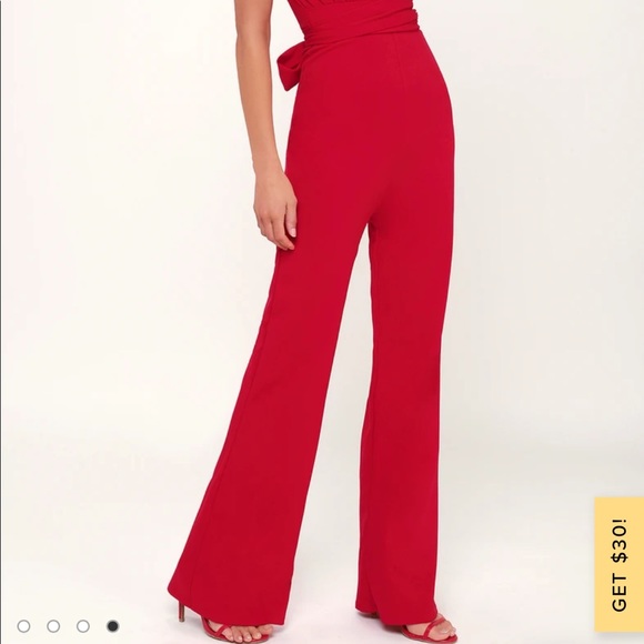 NWT red Jumpsuit - Picture 6 of 9